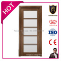 Open Style and Solid MDF Material Interior Glass Door